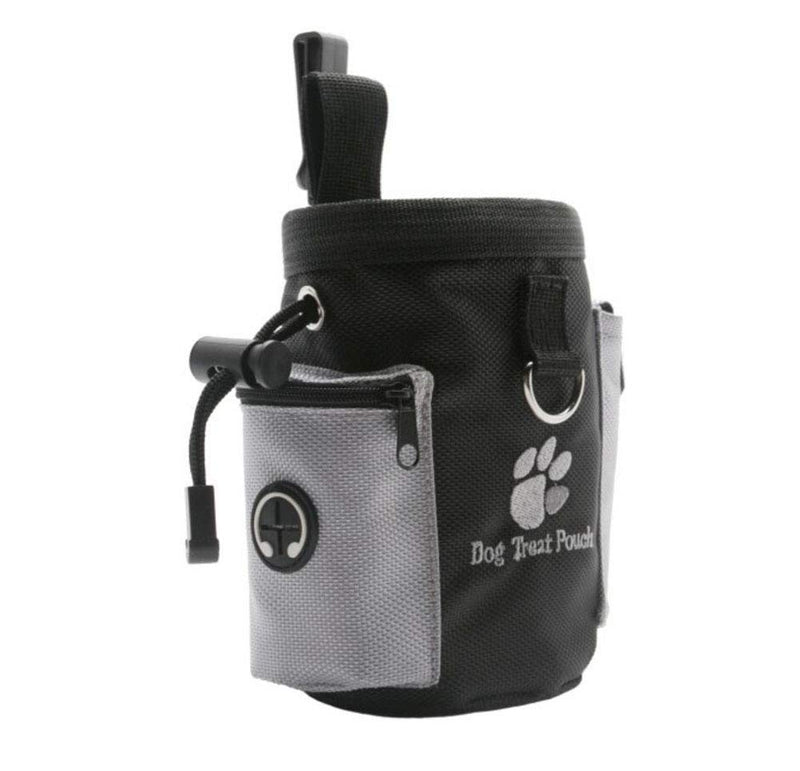 Oyccen Dogs Training Waist Bag Treat Pouch with Built-in Poop Bag Dispenser Pet Food Snack Storage Bags Black - PawsPlanet Australia