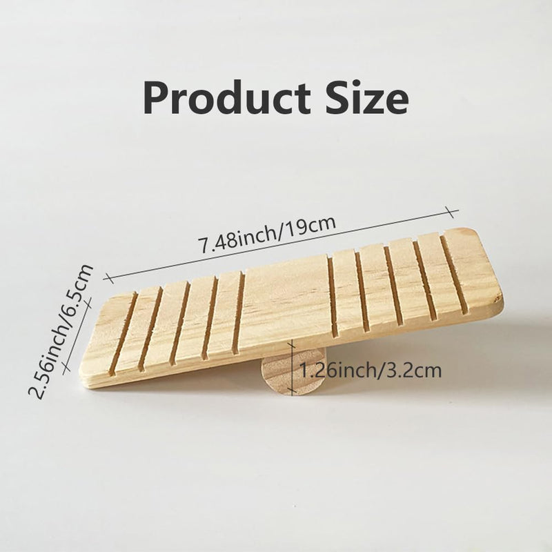 Hamster seesaw, wooden seesaw for hamsters, small pet seesaw, hamster seesaw, non-slip seesaw pet wooden bridge climbing, for hamsters, squirrels, guinea pigs, small animals - PawsPlanet Australia