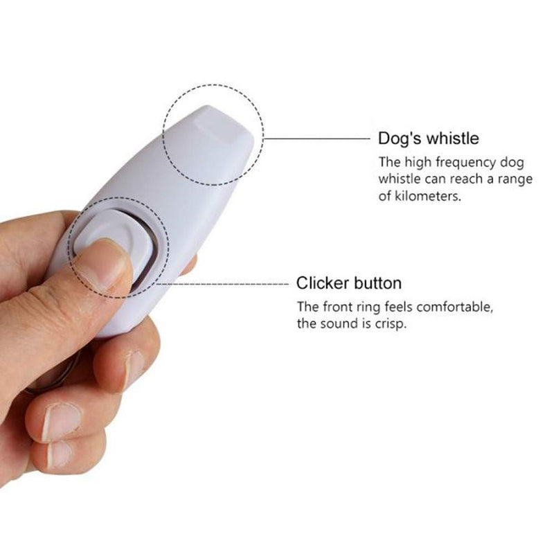 Symphonyw Dog Training Clickers, 4PCS Dog Whistle Clicker 2 in 1 Whistle and Clicker Pet Training Tools with Wrist Strap - PawsPlanet Australia