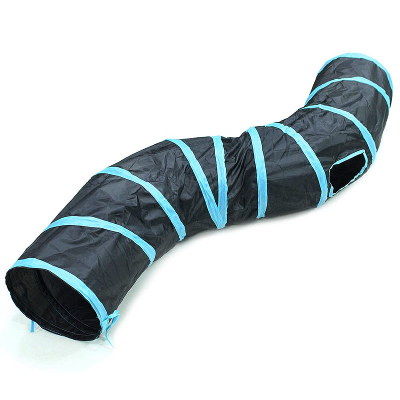 Bemodst S-Type Cat Tunnel, 2 Way/3 Way/4 Way/5 Way Collapsible S-Shape Small Animal Tubes Kitty Tunnels Interactive Maze House Toy with Storage Bag for Kitten Puppy Rabbit Guinea Pig … 2-Way - PawsPlanet Australia