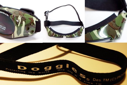 Doggles - ILS Green Camo Frame with Light Smoke Lens X-Small - PawsPlanet Australia