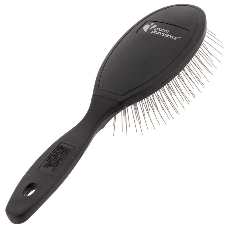 Groom Professional Luxury Pet Grooming Flexible Pin Brush, Excellence in Animal Grooming, Designed for Professional Use, Unique Rubber Cushion to Hold The Pins Firmly and Yet Be Flexible, 3cm 3 cm - PawsPlanet Australia