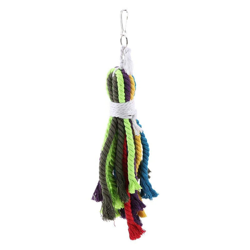 Parrot Chew Toy, Colorful Cotton Rope Toy Bird Preening Grooming Ropes for Macaw African Greys Budgies Parakeet Cockatiels Cockatoo Conure Lovebird Finch - PawsPlanet Australia