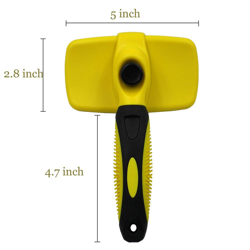 [Australia] - PET TRAINING Grooming Brush Dog Self Cleaning Slicker Brush,Dog Brush for Grooming,Removes Tangled Knots,Mats,Undercoat and Loose Hair with Minimal Effort,Easy to Clean,Fits Small,Large Dog 