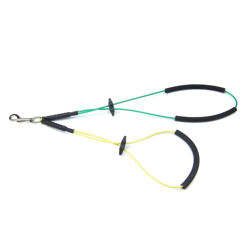 [Australia] - Alfie Pet - Yule No Sit Haunch Holder Grooming Restraint Loop Small Yellow & Green 