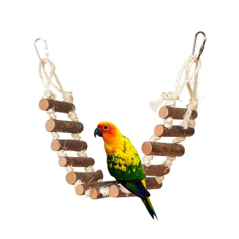 [Australia] - PIVBY Bird Rope Step Ladder Toy Bridge Cage Hammock Swing Toys for Parrot Parakeet Budgie Cockatiel Pack of 2 