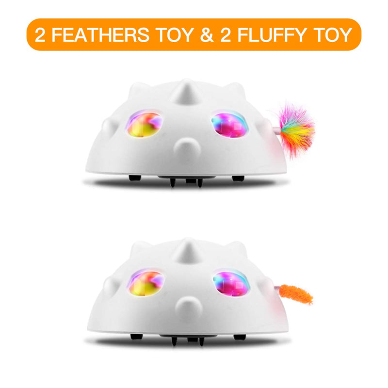 [Australia] - Biilaflor Interactive Cat Toy Replaceable Feathers and Fluffy Toy (4 Packs) 