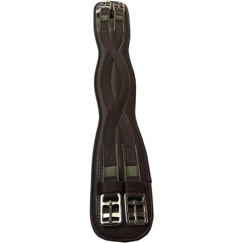 Kincade Anti-Chaffe Shaped Elastic Dressage Girth - Black 6 3/4 - PawsPlanet Australia