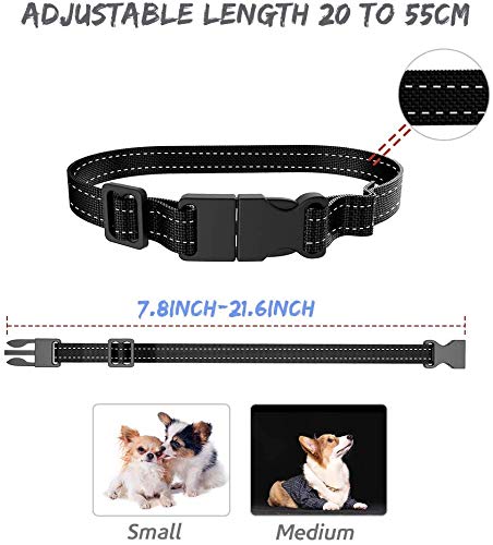 [Australia] - MASBRILL Dog Bark Collars - Effective Anti Barking No Shock Pet Dog Training Collar Stop Barking Deterrent Device Humane Vibration Beep No Barks Collar for Small, Medium Large Dogs 15-110lbs Silver/Golden 