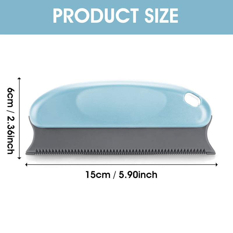 cobee Pet Hair Remover Brush, Pet Hair Detailer Dog Hair Remover Lint Remover Brush Cat Hair Remover Comb Rubber Brush Dog Hair Removal Products for Couch Furniture Carpet Clothing (Light Blue) Light Blue - PawsPlanet Australia