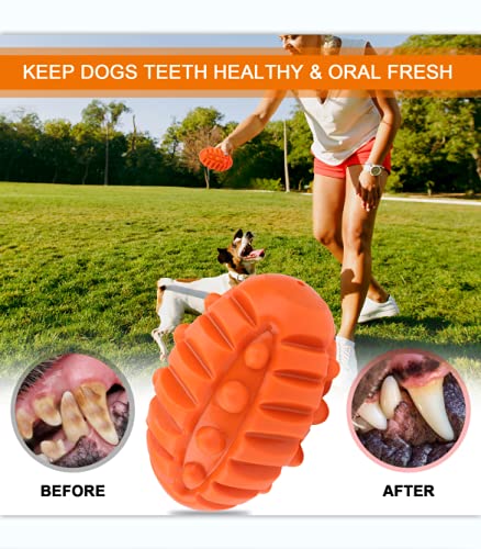 VARY Durable-Dog-Balls-Chew-Toys, Natural Rubber Bounce Balls, Great for Outdoors Training or Fetch Game, Dog Squeaky Toy Suitable for Interactive Training, 4.3 in 0.5 lb(Dog Squeaky Ball Toy) Dog Ball Toy - PawsPlanet Australia