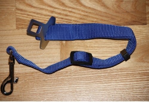 [Australia] - MECO(TM) Pet Dog Belt Car Automotive Seat Safety (Deep/Sky Blue) 