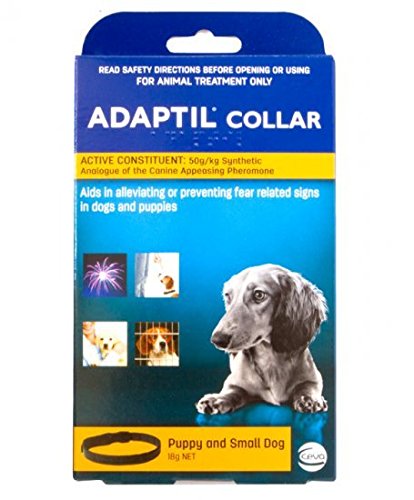 ADAPTIL Dap Calming Pheromone Odorless Adjustable Collar for Stressful Small Dogs or Puppy Training max. Neck Size 14.7-Inch by Ceva - PawsPlanet Australia