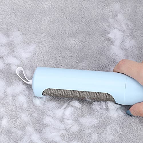 Portable Pet Hair Remover Roller, ALLULGOOO Reusable Animal Hair Removal Brush for Dogs and Cats, Self Clean Pet Fur from Carpet, Furniture, Rugs, Laundry, Clothes and Bedding, Sofa (Blue) Blue - PawsPlanet Australia