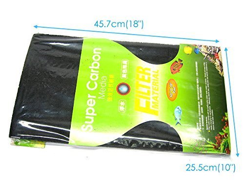 [Australia] - ISTA Super Activated Carbon Media Filter Sponge 18"x10"- Aquarium bio-Sponge Foam 