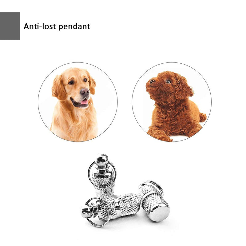 SENDILI 5/10 Pack Mini Anti Lost Dog Cat ID Tag - Stainless Steel Pets Address Name Label Barrel Tube Collar Pets Puppy ID Tube Anti Lost ID Tag * 10 - PawsPlanet Australia