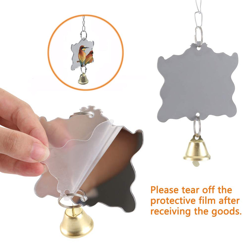 Bebester Bird Chewing Toys, 7pcs Bird Cage Toy Parrot Swing Toy Hanging Colorful Chewing Perches Parrot Toy Parrot Bite Toy for Small Conures, Love Birds, Small Parakeets Cockatiels, Macaws - PawsPlanet Australia