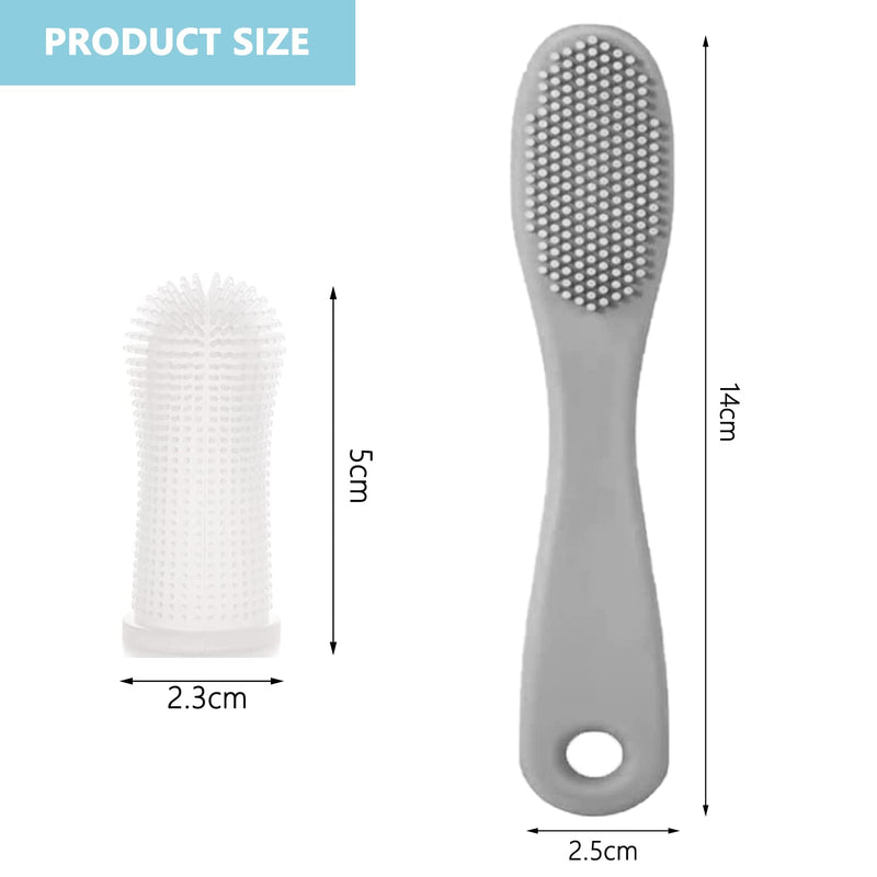 Pack of 4 finger cots toothbrush dog, pet finger toothbrush, silicone cat toothbrush, dog toothbrush silicone, cat toothbrush finger cot, dog toothbrush, for dogs, cats, pet dental care - PawsPlanet Australia
