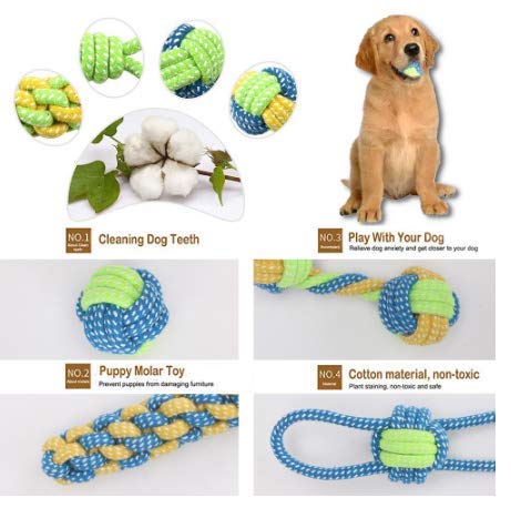 New G Line Fun Playing Rope Colourful Chewing Toy for Dogs Cats Pets (Style 3) Style 3 - PawsPlanet Australia