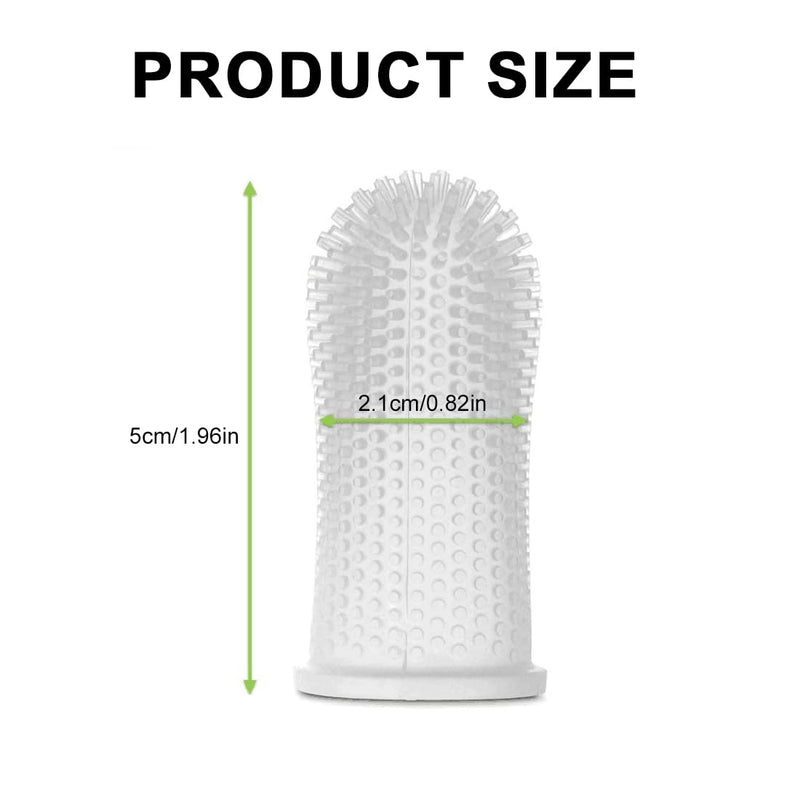 JSKWIKE Pack of 4 dog toothbrushes, silicone dog toothbrush, finger cots, dog dental care, dog toothbrush with storage box, finger toothbrush, dog toothbrush for small, medium and large dogs - PawsPlanet Australia