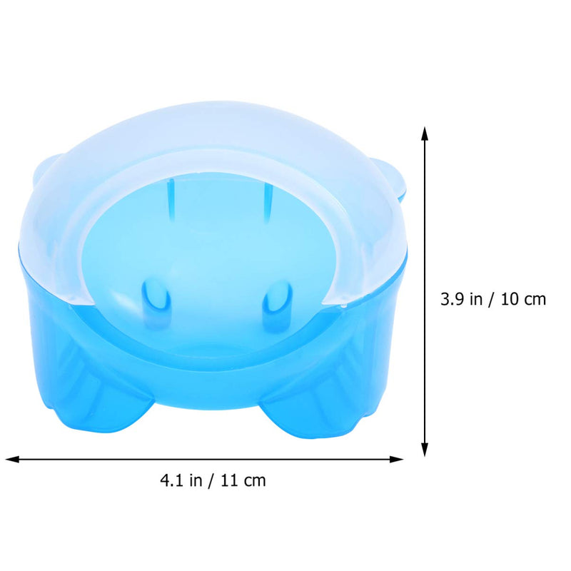 [Australia] - POPETPOP Hamster House-Small Animal Plastic Hamster Bathroom Bath Sand Room Sauna Toilet Bathtub for Mouse, Syrian Hamster,Chinchilla, Rat, Gerbil and Dwarf Hamster 