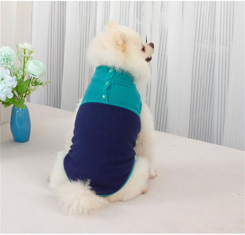Pack of 2 Dog Sports Vest Dog Jacket Dog Coat with Leash Hole - Fleece Vest Dog Pullover - Warm Dog Jacket - Dog Clothes for Small Dogs Boy or Girl (X-Large, Contrasting Colors) X-Large - PawsPlanet Australia