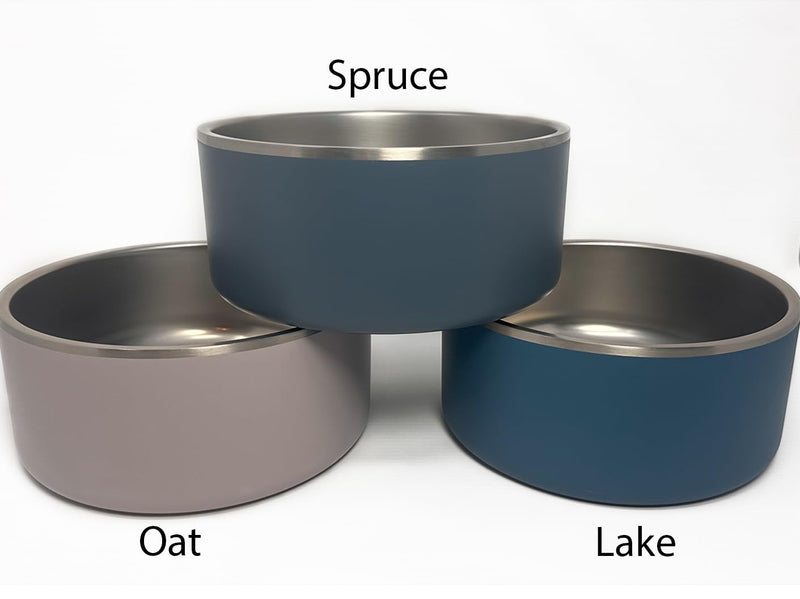 Durango Insulated Stainless Steel Dog Bowl with Nonslip Base, 32 oz. (4 Cup Capacity) Dog Food Bowl, Dog Water Bowl, Spruce Color Regular - PawsPlanet Australia