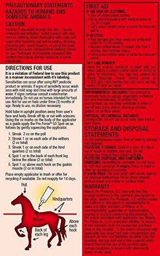 Manna Pro Pro-Force 50 Spot-On Fly Control for Horses, 3 Count - PawsPlanet Australia