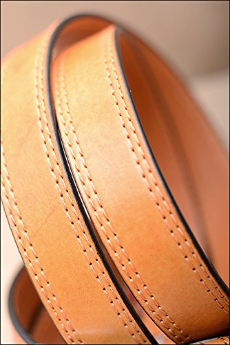 [Australia] - HILASON 30" Hand Made Heavy Duty Buffalo Hide Leather Stitched Belt 