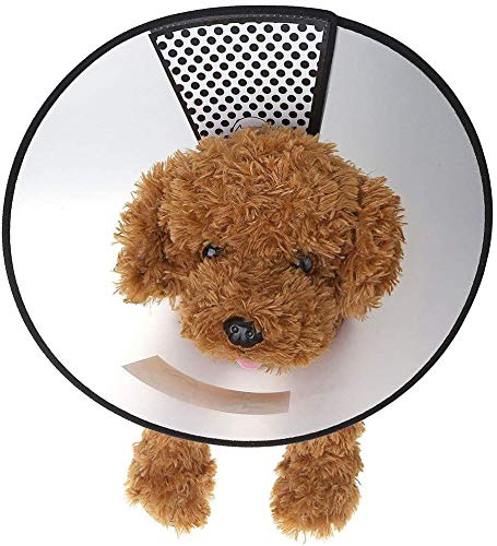 Mogokoyo Dog Cat E-Collar Protection Cone, Pet Wound Healing Head Cone Animal Medical Surgery Recovery Neck Collar Neck Girth: 9.8"~10.2"; Depth: 4.1" - PawsPlanet Australia