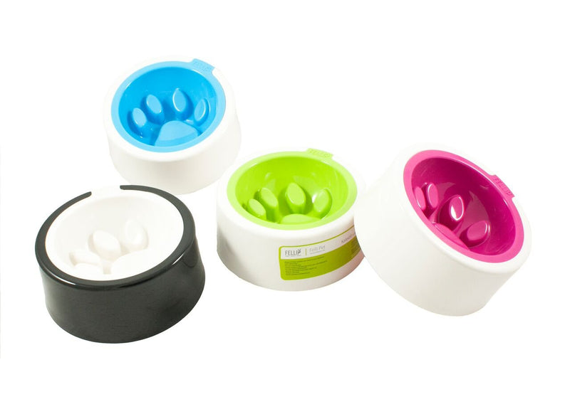 Mix 'n' Match FelliPet Kaleido Slow Feed Dog Bowl, Medium Lime - PawsPlanet Australia