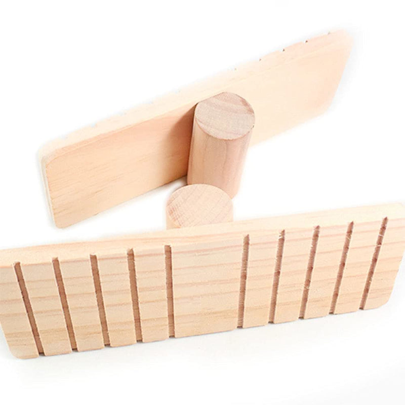 ANCLLO Swing Seesaw Toy for Pet Hamsters, Wooden Chew Climbing Pet Cage Accessories for Chinchilla Ferrets Rodents Small Animals, Gift for Small Animals, Mouse, Rats, Chinchilla, Gerbils - PawsPlanet Australia