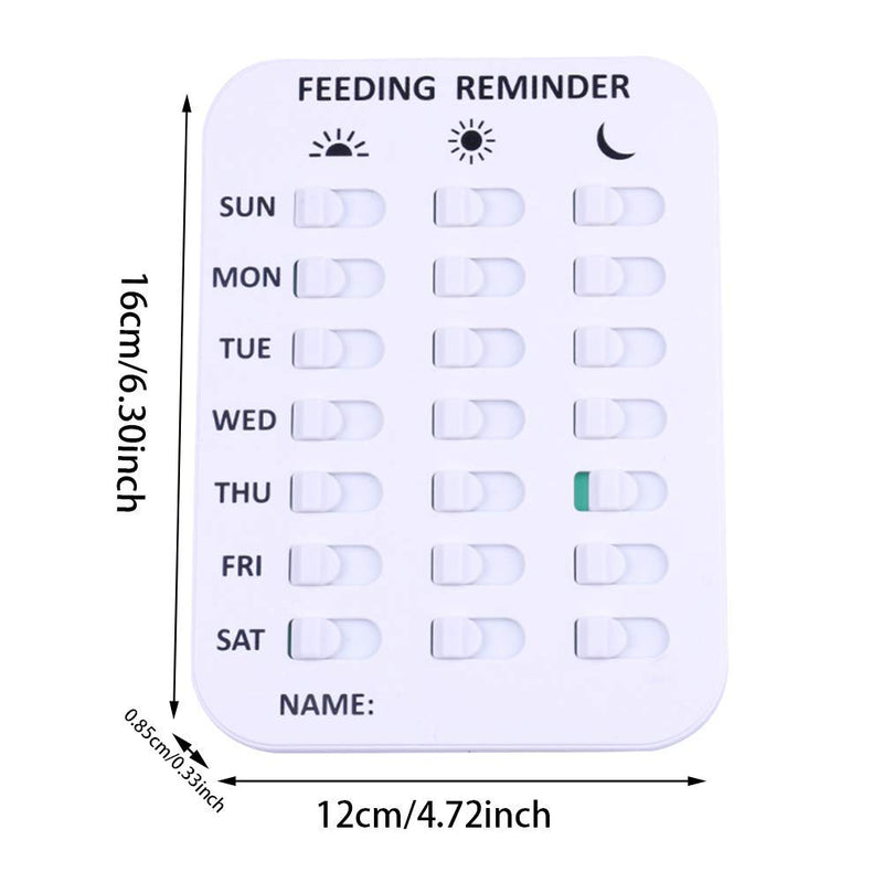 Pet Feeding Reminder Magnetic Sticker 3 Times A Day Indication Chart Feed Your Pets,Did You Feed The Dog Cat Fish Your Kid? Magnets And Double Sided Tape, Care For Your Pets 6.30x4.72x0.33 inch(l*w*h) White - PawsPlanet Australia