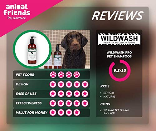 WildWash Dog Shampoo for Deep Cleaning and Deodorising, 300 ml 300 ml (Pack of 1) - PawsPlanet Australia