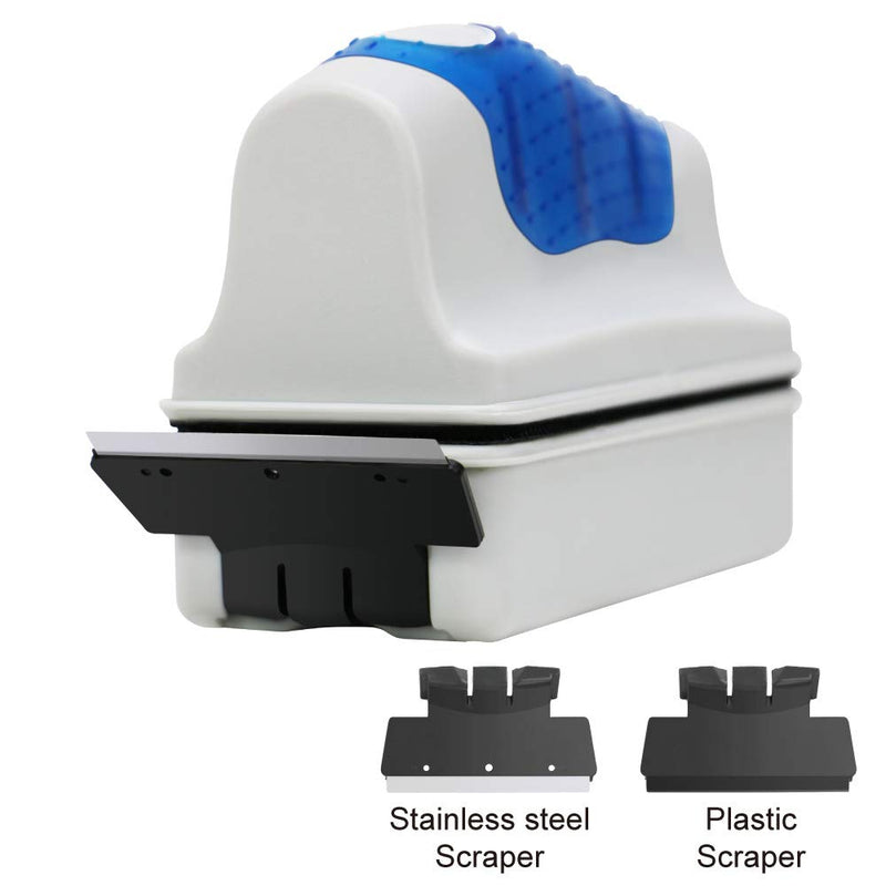 Jasonwell Magnetic Aquarium Fish Tank Scraper Glass Cleaner Scrubber Floating Clean Brush Small - PawsPlanet Australia