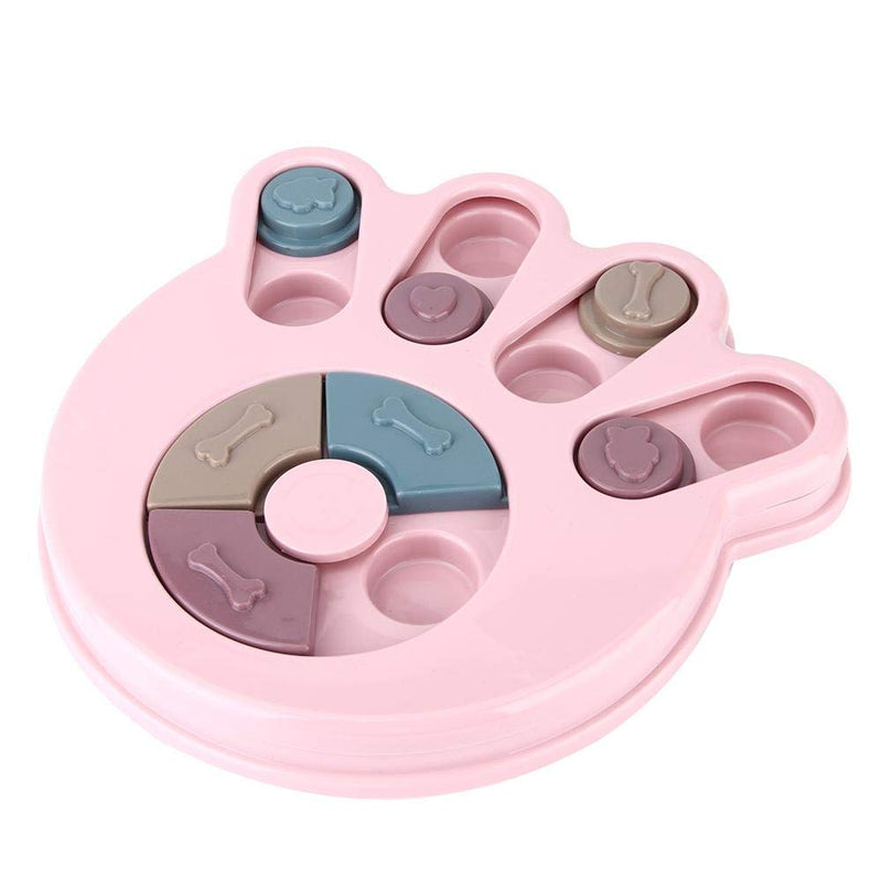 Semiter Summer July Gift durable Dog Educational Toy, Dog Feeding Toy, Feeding pets garden for Dogs office home school Pet park(Pink, Paw print) Dog Toys For Boredom Pink, Paw print - PawsPlanet Australia