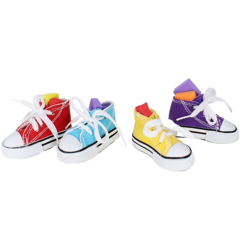 [Australia] - Bonka Bird Toys Sneakers Cotton Colorful Versatile Chew Parrot Budgie Finch Quaker Dove Parrotlet (4) Sneakers 