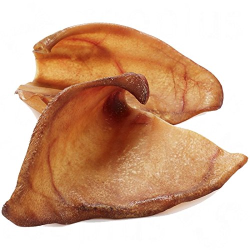 Extra Large Pigs Ears For Dogs | Delicious Tasting Air Dried | 10 PACK | Healthy Treat Chew | Helps Keep Teeth Clean & Gums Healthy| Grain, Gluten Free - PawsPlanet Australia
