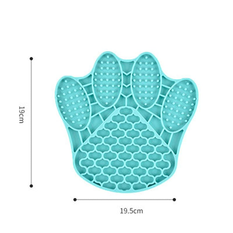 Futmtu Slow Feeder for Dogs Funny Fish Dolphin Crab Raw Paws Lick Mat for Dogs & Cats Fun Alternative to a Slow Feed Dog Bowl Claws(7.48in*7.68in)-Blue - PawsPlanet Australia