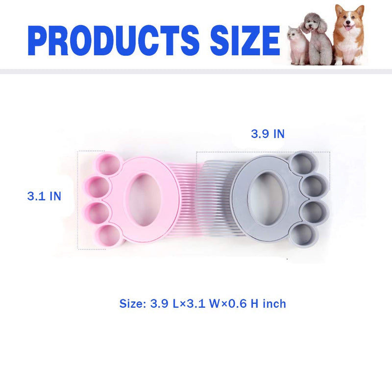 [Australia] - MOMIKA Cat Brush and Dog Brush, Pet Brush for Shedding Grooming, Slicker Cat Brush for Short/Long Hair with Self Remove Button 1 comb 