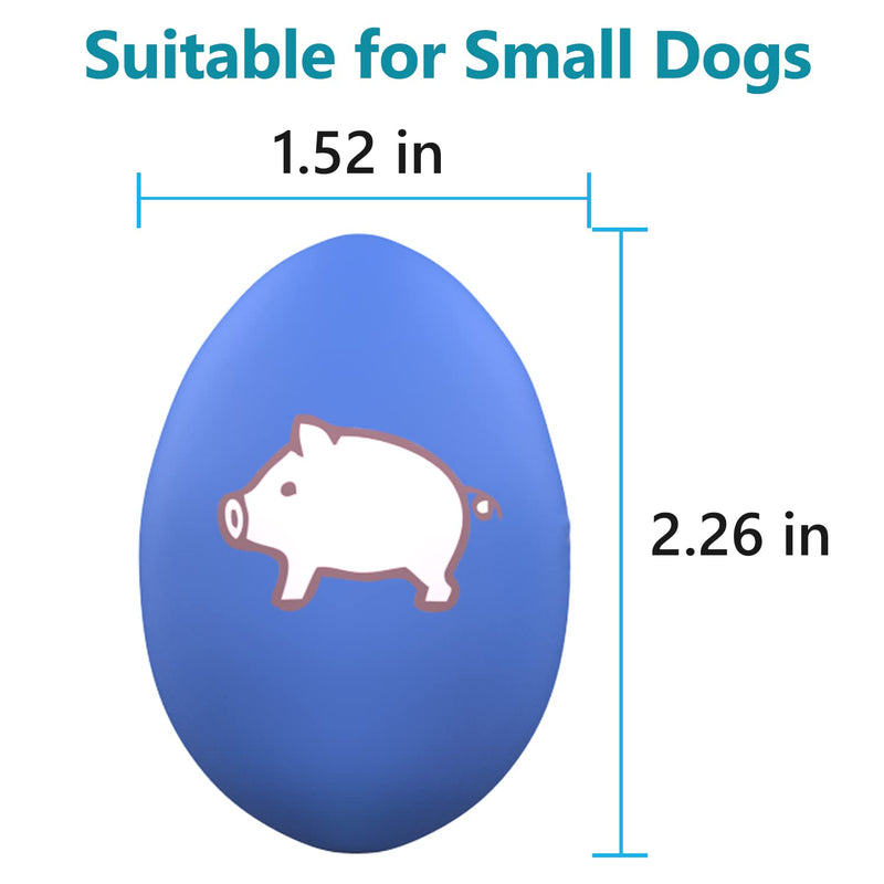 Squeaky Dog Ball, [8 Pack] Interactive Latex Rubber Dog Squeak Toys, Soft Bouncy Fetch Egg Shape Pet Balls for Dog (8 PACK) 8 PACK - PawsPlanet Australia
