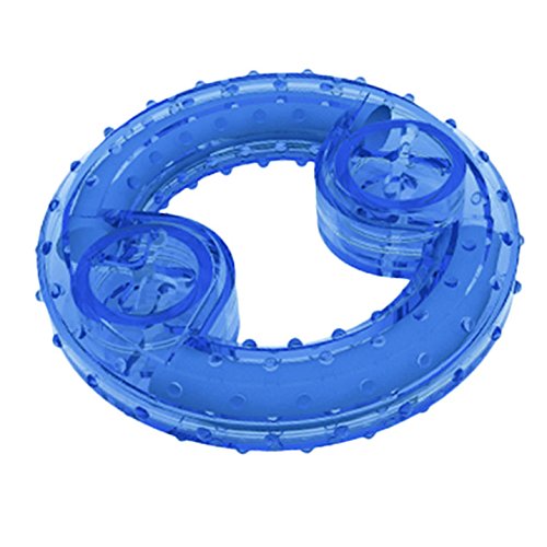 Cisixin Pet Dog Chew Toy Arctic Freeze Fetch Food Cooling Ring Teether For Puppy Cat Pet (Blue) - PawsPlanet Australia