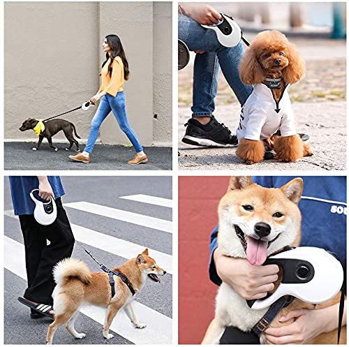 CLEEB-OURG Retractable Dog Lead Easy One Button Brake & Lock - Extends up to 16 Feet of Freedom and Protection - Great for Small to Large Dogs - PawsPlanet Australia