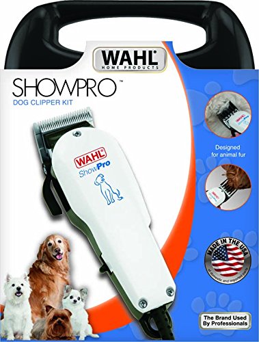 Wahl Show Pro Dog Clipper, Low Noise Corded Clipper for Pets, High Quality Carbon Steel Blades are Precision Ground, Complete Clipper Set for Dogs OLD Version - PawsPlanet Australia
