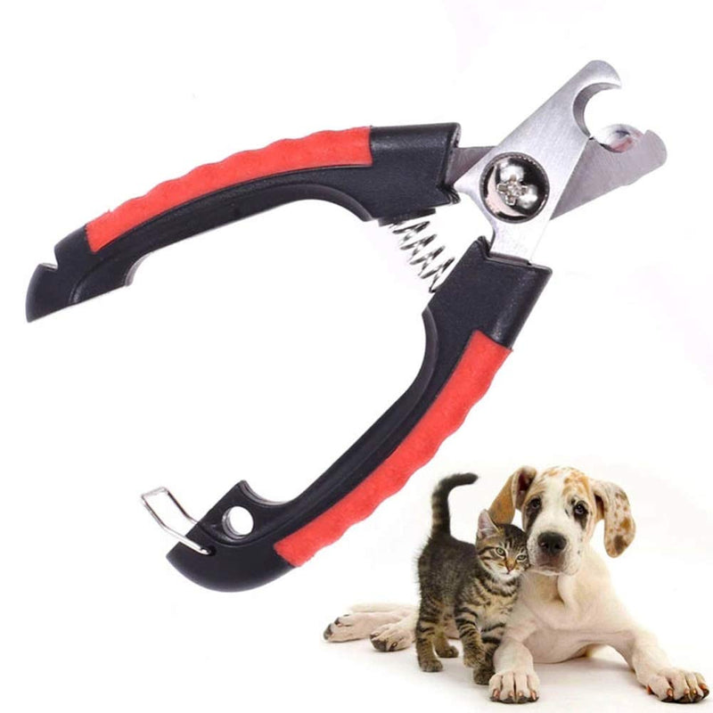 [Australia] - Dog Nail Trimmer,Dog Nail File,Dog Nail Clippers with Safety Guard,Professional Pet Nail Clippers Stainless Steel Grooming Tool, Anti-Slip Handles for Small Large Breeds 