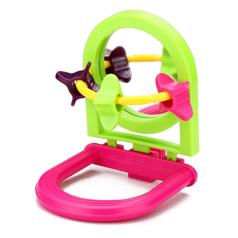 [Australia] - Mrli Pet Bird Toy Paddle Wheels with Mirror and Perch 