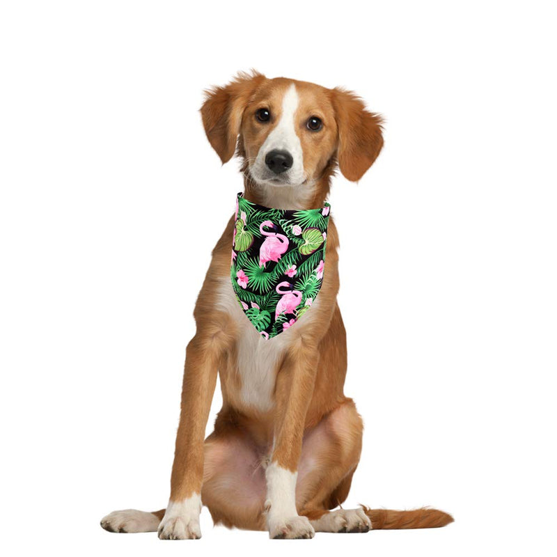 6 Pack Dog Bandana Flamingo & Fruit & Hawaii Pattern Cooling Summer Style - Soft Dog Triangle Scarfs for Pet Puppy - PawsPlanet Australia