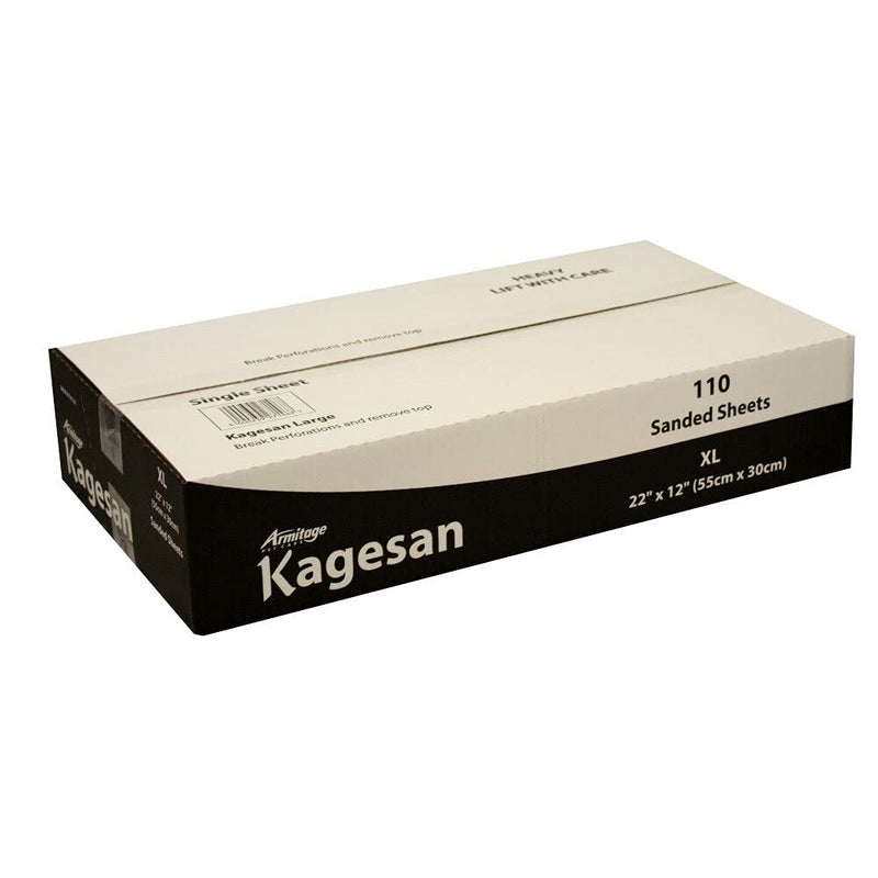Kagesan Bulk Sanded Sheets White 22 X 12 (55 X 30cm) Pack of 110 x 2 Boxes - PawsPlanet Australia