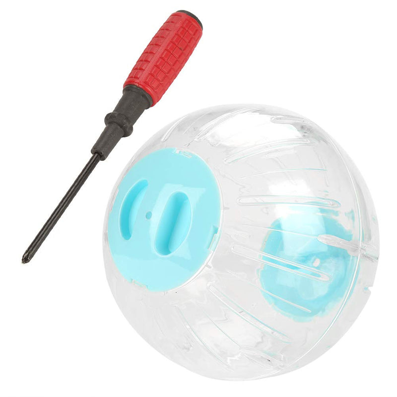 18.5 cm Hamster Exercise Ball, Transparent Hamster Ball, Plastic Hamster Running Ball Exercise Ball Gerbil Exercise Running Ball Small Animals Special Toy Ball Cage Accessories (Blue) 18.5 cm Blue - PawsPlanet Australia