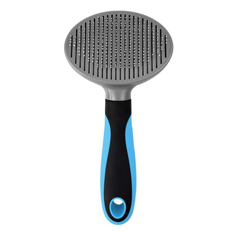 Petderland Pets Dog & Cat Grooming Brush, Pin Bristles Brush for Long & Short Haired Pet，Grooming Tool, Shedding Tool, Removes Mats, Tangles and Shedding Hair Blue&Grey - PawsPlanet Australia